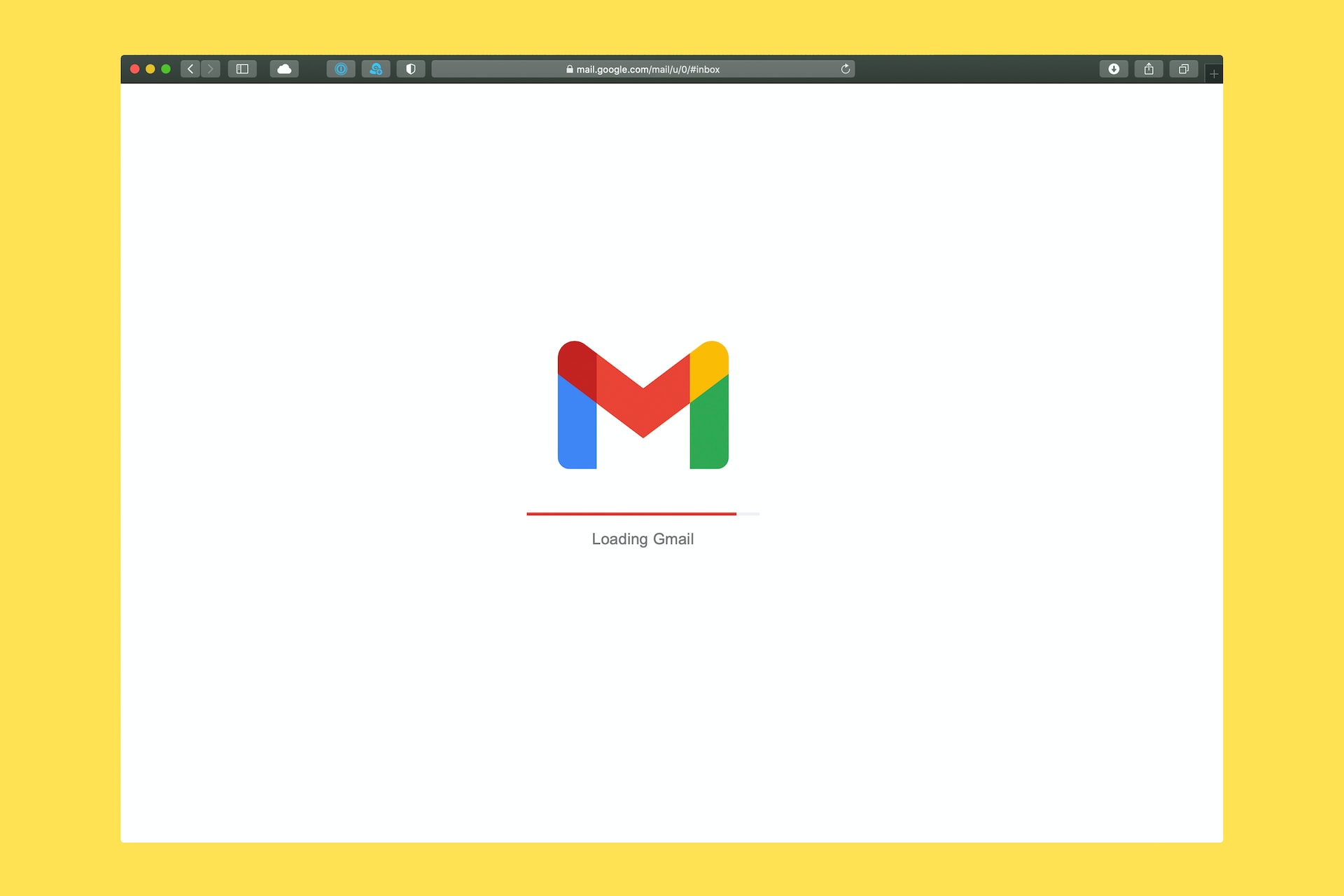 Loading Page of Gmail